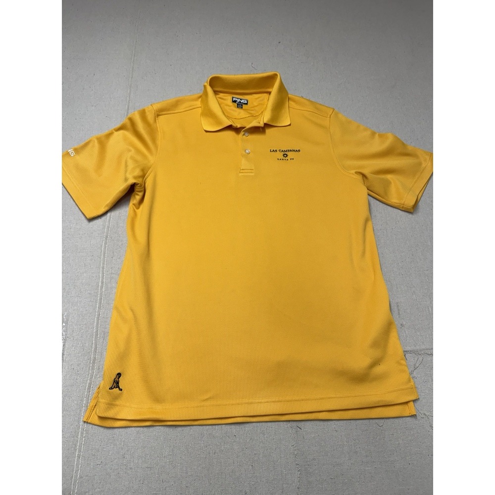 Ping Polo Shirt Las Campanas Santa Fe Performance Yellow L Like New